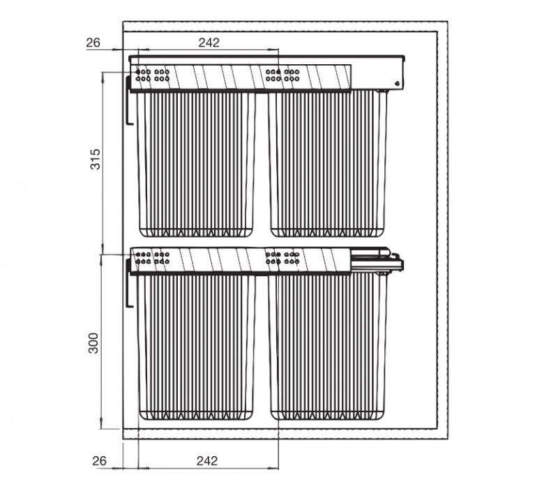 Quadra Pull-out Bin