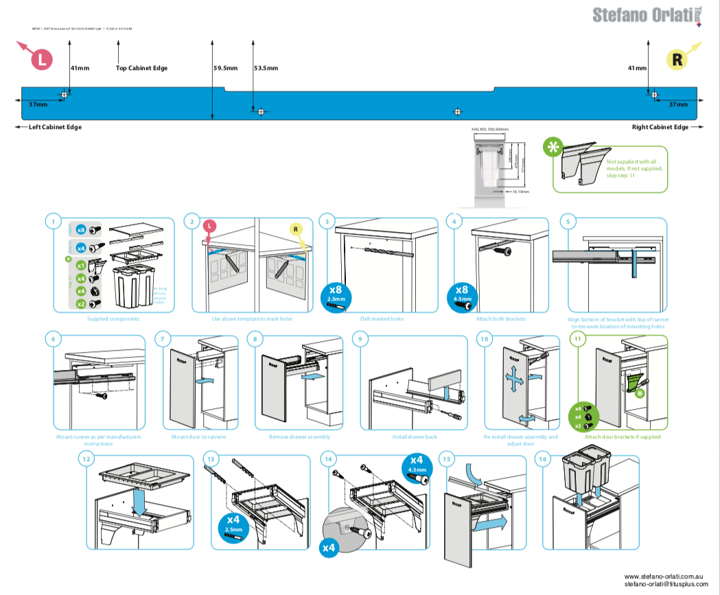 Tekno Bin Mounting Instructions