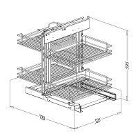 chrome-full-access-corner-unit